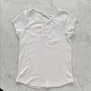 Abercrombie Kids White Short Sleeve Tee Relaxed Fit